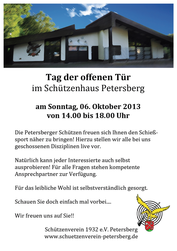 Flyer Tag der offenen Tür am 06.10.2013