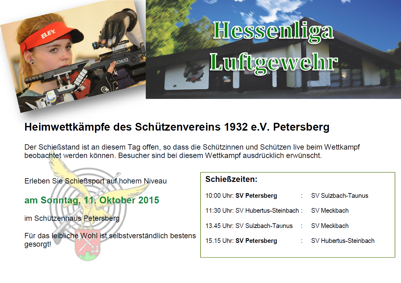 Flyer Hessenliga Wettkampf 2015