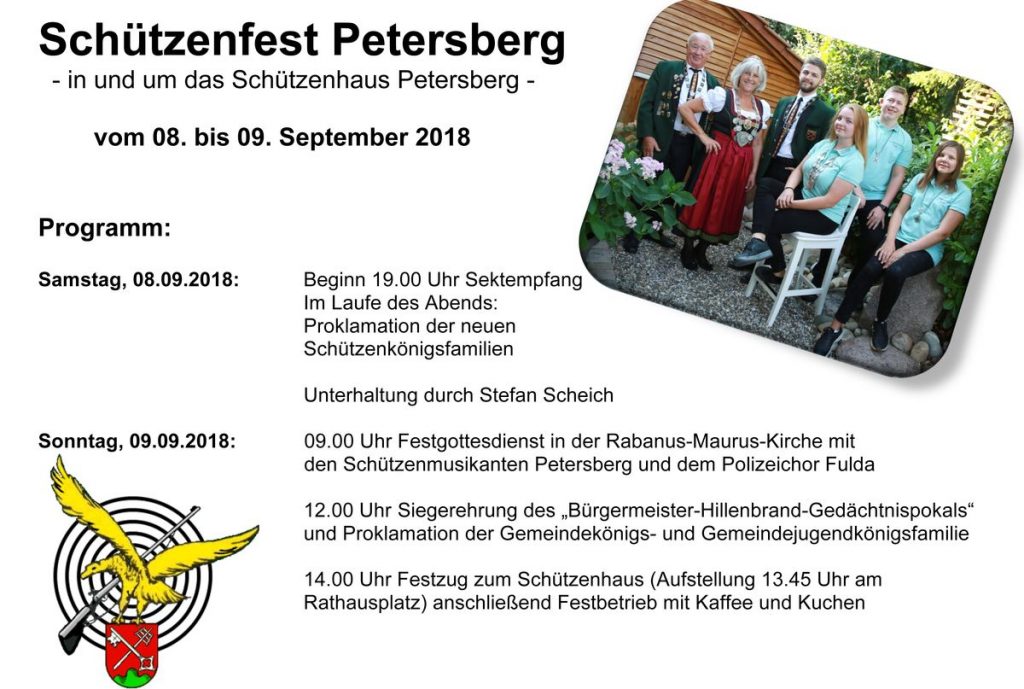 Programmflyer Schützenfest 2018